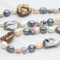 Fashion Jewelry Baroque Freshwater Pearl Necklace (E190026)